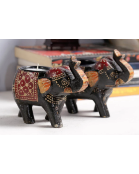 Solid Wood Showpieces - Set of 2 Solid Wood Showpieces - Set of 2